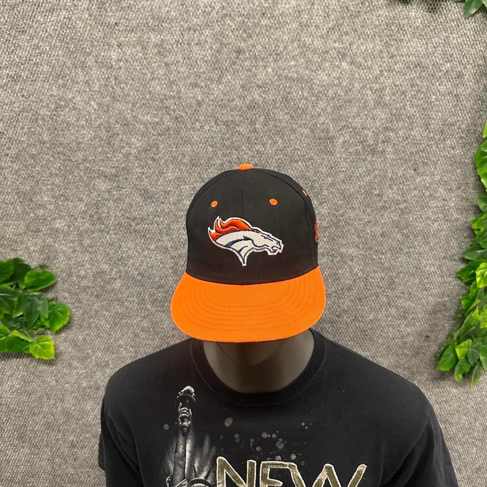 Denver Broncos NFL Black & Orange Snapback Hat